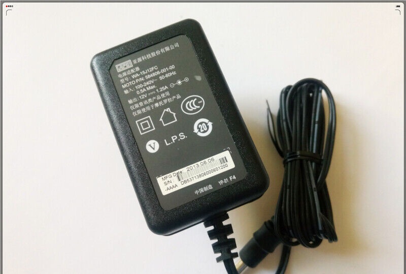 *Brand NEW*Genuine APD 12V 1.25A AC Adapter WA-15J12FC Asian Power Devices Ine For Motorola HMC3000